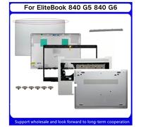 Nouveau pour Kailxuling EliteBook 840 G5 840 G6 - Coque arrière d'écran LCD / Cadre d'écran / Coque supérieure avec repose-poignets / Coque inférieure / Charnière d'écran LCD CD Shell