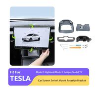 Nouveau pour Tesla ModelY Juniper Model3 Highland modèle Y L 2025 support pivotant montage écran inclinable support rotatif Kit accessoires de voiture 2 directions