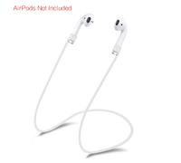 Nouveau produit 1PC pour AirPods Silicone Anti perte sangle de cou sans fil écouteur chaîne corde casque cordon écouteurs accessoires 55CM white