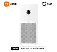 NOUVEAU Purificateur d'air intelligent XIAOMI 4 Lite avec écran LED, quadruple purification, élimination des aldéhydes, ioniseur d'air domestique, faible bruit 35,8 dB(A) Add UK adapter