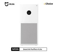 NOUVEAU Purificateur d'air intelligent XIAOMI 4 Lite avec écran LED, quadruple purification, élimination des aldéhydes, ioniseur d'air domestique, faible bruit 35,8 dB(A) Add AU adapter