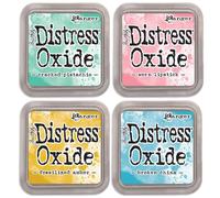 NOUVEAU Ranger Tim Holtz Distress Oxide 4 tampons encreurs : FISSUR + CASS + FOSSILIS + US