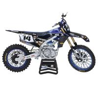 New Ray 1:12 Yamaha Factory Team Yz450f Dylan Ferrandis Motorcycle Argenté