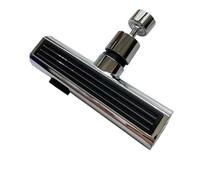 Nouveau robinet de cuisine cascade 3 modes bec pivotant à 360 ° universel pulvérisateur lavabo salle bain rallonge d'eau pluie mélangeur d'évier(Silver)