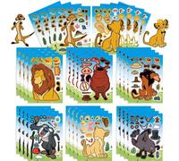 Nouveau Roi Lion Décoration D'anniversaire Le Roi Lion Simba Joyeux Anniversaire Assiette Tasse Serviettes Nappe Vaisselle Fournitures De Fête Décor-As Picture-8 Set Sticker