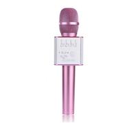 Nouveau Rose Portable Sans Fil Bluetooth Karaoke Microphone Haut-parleur Mic