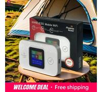 Nouveau routeur WiFi mobile 4G/5G LTE 2026 pour voiture, point d'accès portable 150 Mbps avec emplacement pour carte SIM, modem sans fil pour les voyages 382 M9S White EU