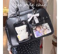 Nouveau sac à bandoulière japonais mode classique et polyvalent, sac à bandoulière style Lolita sweet, sac fourre-tout grande capacité style "Hot Girl" Y2k, design d'ouverture et de fermeture à glissi