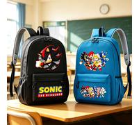Nouveau sac à dos de dessin animé Sonics pour l'école primaire et secondaire, Amy Rose Shadow, sac à dos pour adolescents, Mochila, cadeau d'anniversaire pour garçons et filles SNK401X-SNK259S
