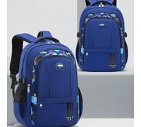 Nouveau sac à dos pour étudiants garçons, sac à dos décontracté léger, grande capacité, style universitaire simple et à la mode Trompette[Niveau 1-2],Grande taille[niveaux 3 à 6]Blocs de couleurPolyam
