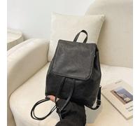Nouveau sac à main à la mode de couleur unie avec design à rabat et cordon de serrage, sac à dos vintage classique pour femmes, doux et lisse, convient pour le shopping, le portefeuille, les jeunes fe
