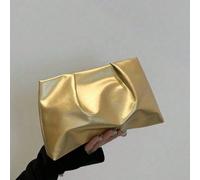 Nouveau sac à main de couleur unie à la mode, sac à main au design plissé, sac enveloppe minimaliste et pratique, sac à maquillage, sac d'accessoires de voyage, sac intérieur, trousse de toilette, poc