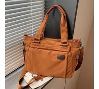 Nouveau sac à main décontracté de style japonais simple, grande capacité, couleur unie, léger. Style littéraire frais, mode polyvalente, sac fourre-tout pratique pour le travail, l'école et les déplac