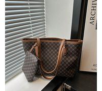 Nouveau sac à main rétro minimaliste de grande capacité, ouverture à fermeture éclair, sac à épaule léger et doux. Convient pour l'utilisation quotidienne décontractée des femmes. Motif monogrammeÉtof