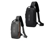 Nouveau Sac Bandoulière Antivol en Fibre de Carbone, Sac Bandoulière Auricz(2pcs-E)