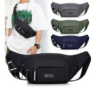 Nouveau sac de taille en canevas pure ajusté, sac de taille pour téléphone portable. Sac de sport et de loisirs pour hommes, sac de poitrine anti-vol super invisible. Cadeau de Noël et d'automne pour