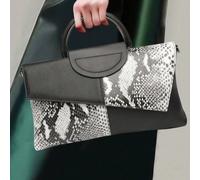 Nouveau sac polyvalent pour femmes de style européen et américain printemps/été, coupe de motif aléatoire, sac à main en texture de crocodile PU, peut être utilisé comme fourre-tout, sac à épaule, poc