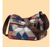 Nouveau sac tout-en-un pour femmes d'âge moyen, sac de mère, sac de belle-mère, sac à épaule et sac bandoulière souple multicouche Taille UniqueGéométriquePolyuréthane