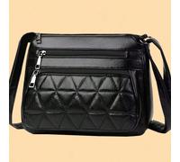 Nouveau sac tout-en-un pour femmes d'âge moyen, sac de mère, sac de belle-mère, sac doux multicouche, sac à bandoulière croisé CarreauPolyuréthane
