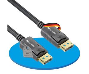 [Nouveau] sonero® 1,5m DisplayPort Cable 1.2, Câble DisplayPort à DisplayPort, 4K 60 Hz, 2K 144Hz, noir