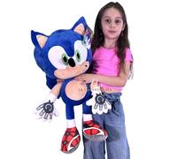 Nouveau Sonic Peluche Géant 70 CM Hérisson Bleu Original Garçons Enfants 0+