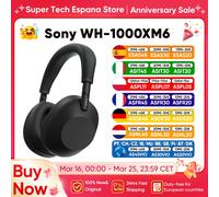 Nouveau Sony WH-1000XM6 casque antibruit sans fil son haute résolution double cœur Ultra phare bandeau jusqu'à 30 heures Midnight Blue 1