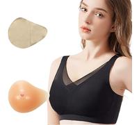 Nouveau soutien-gorge à la mode pour le cancer du sein prothèse en silicone confortable et élégant pour toutes les saisons, Noir , M