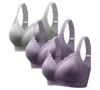 Nouveau soutien-gorge grande taille sans armatures pour femme, mince, respirant, souligne les gros seins et met en valeur de belles courbes parfaitement en scène. bustier femme rembourré, vert, L