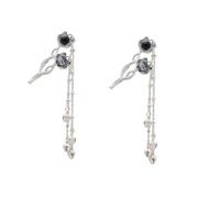 Nouveau style chinois fleur pompon bâton à cheveux pour femmes simple couleur argent petite cloche perles peigne à cheveux couvre-chefs bijoux cadeaux