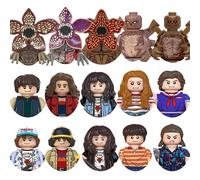 Nouveau style! Figurines de construction Dustin, Mike, Vecna, Eleven et Demogorgon inspirées des films d'horreur, blocs de construction, jouets pour enfants 5