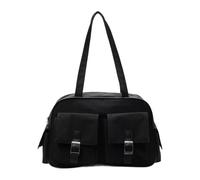 Nouveau Styles Sac fourre-tout en nylon Grande capacité Multi-poches Sac à bandoulière étanche Sac à main décontracté pour femme Homme Travail Tra Unisexe Pratique Voyage Sacs, Noir , One Size