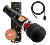 NOUVEAU - SUCCESSEUR de L'ORIGINAL de « BuyAndFeelGood » MAGIC WAND vibromasseurs à poser feminin- bâton de massage stimulation clitoridienne sans câble en noir