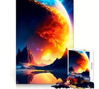 Nouveau Sun Puzzles pour Adolescents 1000 pièces, Jouet Intelligent pour Jouer à l'intérieur, Bords Lisses, Collection d'œuvres d'art (38x26cm)