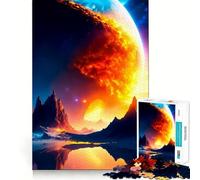 Nouveau Sun Puzzles pour Adolescents 1000 pièces, Jouet Intelligent pour Jouer à l'intérieur, Bords Lisses, Collection d'œuvres d'art (38x26cm)