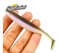 Nouveau supercontinent ShadTeez t-tail 50mm 70mm 100mm brochet Zander prédateur pêche 3d yeux leurre souple leurres de pêche I