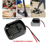 Nouveau support d'alimentation externe pour batterie Li-ion, adaptateur de connecteur, support de station d'accueil pour batterie au Lithium Makita 18V BL1830 BL1430 noir