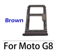 Nouveau Support De Fente De Plateau De Carte Sim Avec Adaptateur De Carte Sd, Pièces De Rechange + Broche Pour Motorola Moto G8 / G8 Plus / G8 Play 2 Pièces/Lot