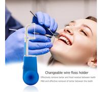 Nouveau Support De Fil Dentaire Portable Avec Dents De Fil Interchangeables Outil De Nettoyage Dentaire De Nettoyage Buccal En Gros