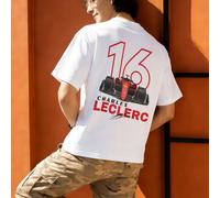 Nouveau t-shirt graphique recto-verso numéro 2026 de Charles Lecler, style course automobile américaine, 100 % coton, pour homme. Ce t-shirt polyvalent peut se porter sous un autre vêtement ou comme v