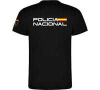 Nouveau T-shirt Police nationale Espagne, Noir , XXL