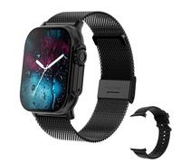 Nouveau T900 Ultra Montre Intelligente Hommes 49Mm Série 9 Amoled Écran Nfc Boussole Étanche Pour Montre Ios Iwo Ultra 9 Appel Smartwatch.Black Mesh.Bt Call