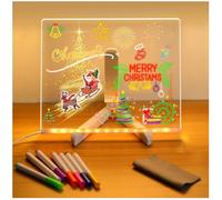 Nouveau Tableau De Notes Led Avec Couleurs，Tableau à Message Led Avec 7 Couleurs De Stylo/Support，Tableau De Dessin Illuminé Led Pour Le Bureau, L'école Et La Maison