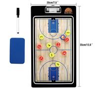 Nouveau Tableau D'entraînement De Basket-Ball Professionnel Double Face Entraîneurs Presse-Papiers Effaçable À Sec Avec Marqueur Tableau Tactique De Basket-Ball