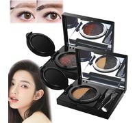 Nouveau tampon eye-liner multifonction 2 en 1 2025, imperméable et anti-bavures, crème pour sourcils à coussin d'air et brume bicolore