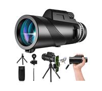 Nouveau télescope monoculaire HD 2024 80 x 100 haute puissance pour adultes avec support pour smartphone et trépied
