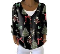 Nouveau TEMU Cardigan de Noël, automne et hiver Eurocode 3D impression numérique dames épaule cardigan pull -A, 7#, 3XL