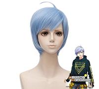 Nouveau tour de main A3! Misumi Ikaruga Cosplay perruque courte bleu résistant à la chaleur cheveux synthétiques Pelucas fête unisexe Anime Costume perruques HC BJSJ