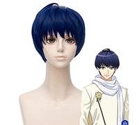 Nouveau tour de main A3! Tsumugi Tsukioka Cosplay perruque courte bleu résistant à la chaleur cheveux synthétiques Halloween carnaval fête unisexe perruques HC YG