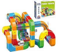 Nouveau Train 3D Track-Fusion 2026, Coffret De 51/81/123 Pièces, Développe La Coordination Œil-Main, avec Panneaux De Signalisation,123pcs Set