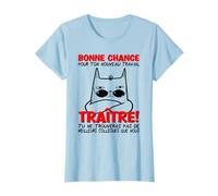 Nouveau travail cadeaux humours pour l'employé Départ Collègue Travail, Nouvel Emploi, Adieu Bonne Chance T-Shirt Blanc Unisex Adulte S T-shirt Coupe classique Manche courte Col V Caricature
